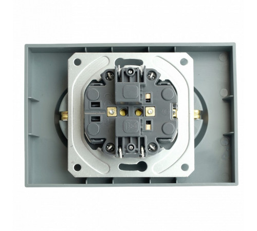 Розетка 2-местная с защитной шторкой Stekker Эмили RST16-5114-10 49960