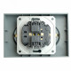 Розетка 2-местная с защитной шторкой Stekker Эмили RST16-5114-10 49960