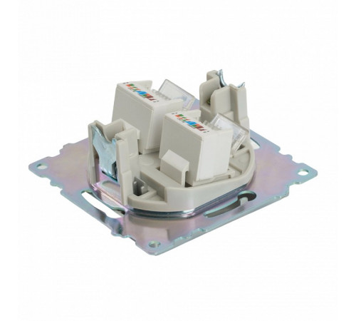 Розетка компьютерная 2-местная RJ-45 Stekker Катрин GLS00-7109-03 50005 Розетка компьютерная 2-местная RJ-45 Stekker Катрин GLS00-7109-03 50005