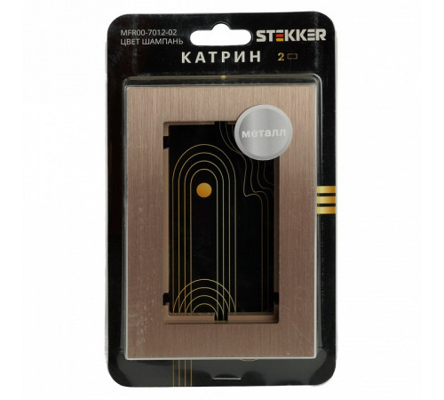 Рамка 2-местная Stekker Катрин MFR00-7012-02 50030