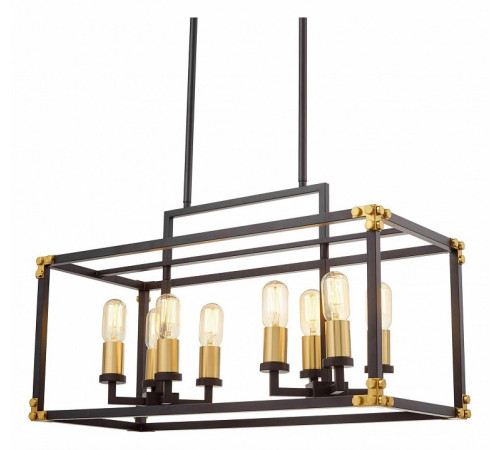 Подвесная люстра Lumina Deco Waldorf LDP 1140-8 BK+MD