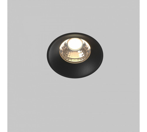 Встраиваемый светильник Maytoni Technical Downlight Round DL058-12W3K-TRS-B