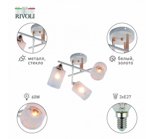 Потолочная люстра Rivoli Tammy 3162-303 Б0059258