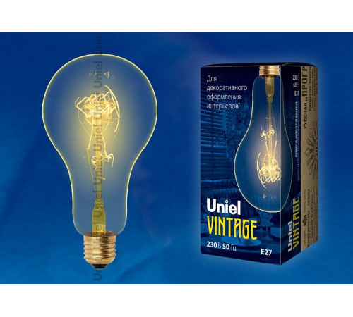 Лампа накаливания (UL-00000477) Uniel E27 60W золотистая IL-V-A95-60/GOLDEN/E27 SW01