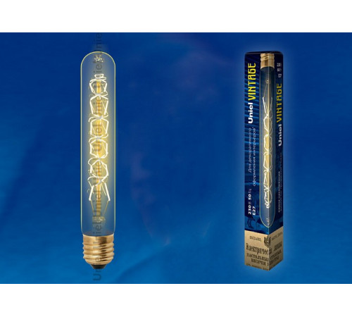 Лампа накаливания (UL-00000485) Uniel E27 60W золотистая IL-V-L32A-60/GOLDEN/E27 CW01