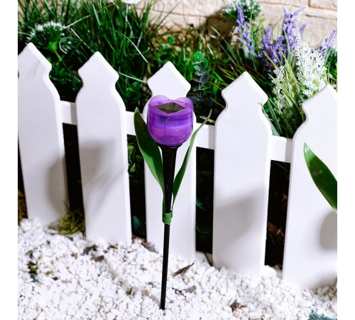 Светильник на солнечных батареях (UL-00004278) Uniel Promo USL-C-453/PT305 Purple Tulip