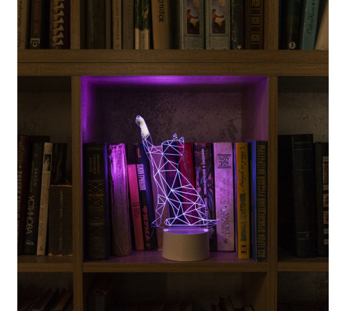 Фигурка светодиодная «Кошка» Uniel (UL-00007419) ULI-M501 RGB/3AAA Catty/White Фигурка светодиодная «Кошка» Uniel (UL-00007419) ULI-M501 RGB/3AAA Catty/White
