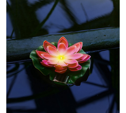 Светильник на солнечной батарее Uniel USL-S-826/PT060 RED WATERLILY UL-00011599 Светильник на солнечной батарее Uniel USL-S-826/PT060 RED WATERLILY UL-00011599