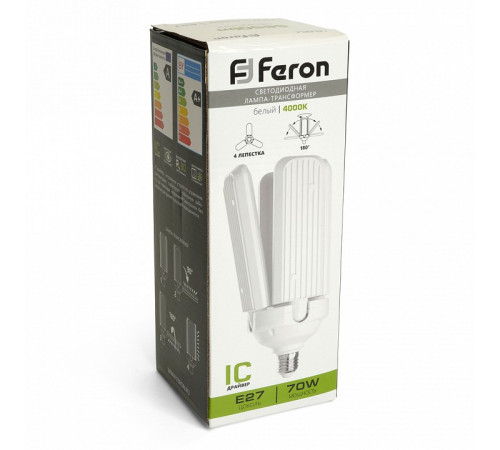 Лампа светодиодная Feron LB-654 E27 70W 4000К 48773 Лампа светодиодная Feron LB-654 E27 70W 4000К 48773