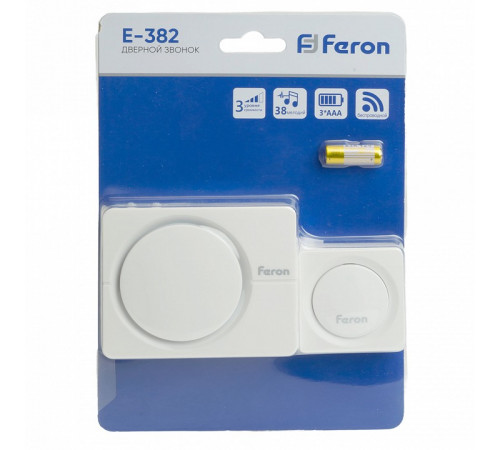 Звонок дверной беспроводной Feron E-382 48922