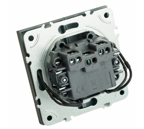 Выключатель 2-клавишный c индикатором Stekker Эмили RSW10-5102-10 49942