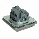 Розетка 1-местная с крышкой и защитными шторками Stekker Эмили RST16-5112-10 49959