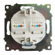Розетка компьютерная 2-местная RJ-45 Stekker Катрин GLS00-7109-01 50003