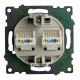Розетка компьютерная 2-местная RJ-45 Stekker Катрин GLS00-7109-04 50006