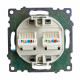Розетка компьютерная 2-местная RJ-45 Stekker Катрин GLS00-7109-06 50008