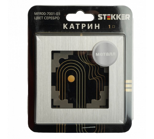 Рамка 1-местная Stekker Катрин MFR00-7001-03 50011 Рамка 1-местная Stekker Катрин MFR00-7001-03 50011