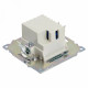 Розетка 2-местная USB + type C Stekker Катрин GLS10-7116-01 50051