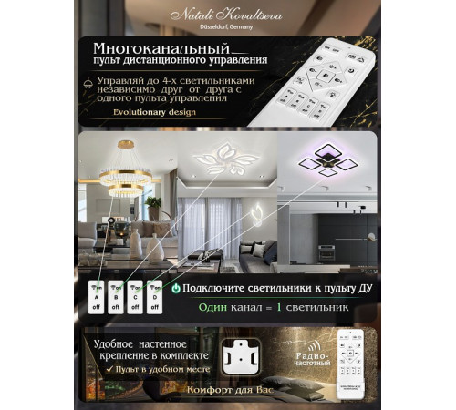 Подвесная люстра Natali Kovaltseva INNOVATION STYLE 83140