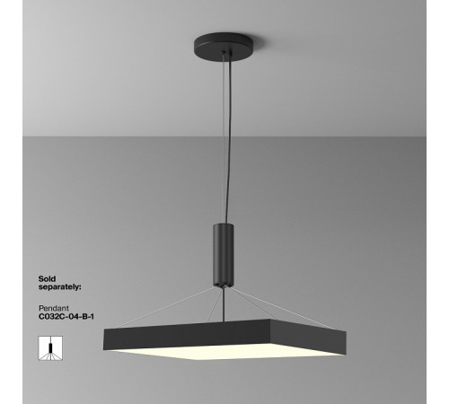 Потолочный светильник Maytoni Zon C032CL-90W3K-SQ-B