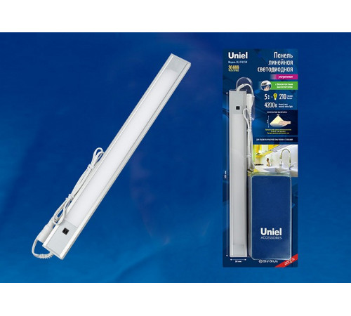 Мебельный светодиодный светильник (UL-00002881) Uniel ULI-F40-5W/4200K Sensor IP20 Silver Мебельный светодиодный светильник (UL-00002881) Uniel ULI-F40-5W/4200K Sensor IP20 Silver
