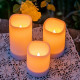 Садовый светильник на солнечной батарее Uniel USL-S-816/PT150 CANDLE SET3 UL-00009381