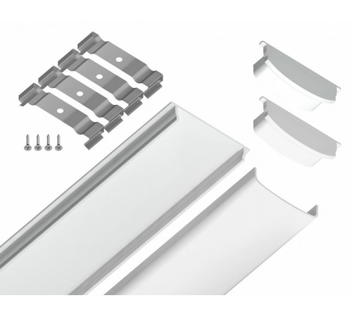 Алюминиевый накладной профиль Ambrella Light Alum Profile GP1600WH Алюминиевый накладной профиль Ambrella Light Alum Profile GP1600WH