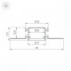 Профиль Arlight FANTOM-BENT-W23-SIDE-2000 ANOD 040331(1)