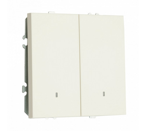 Выключатель двухклавишный c индикатором Stekker RSW10-5102-01 Эмили 49864 Выключатель двухклавишный c индикатором Stekker RSW10-5102-01 Эмили 49864