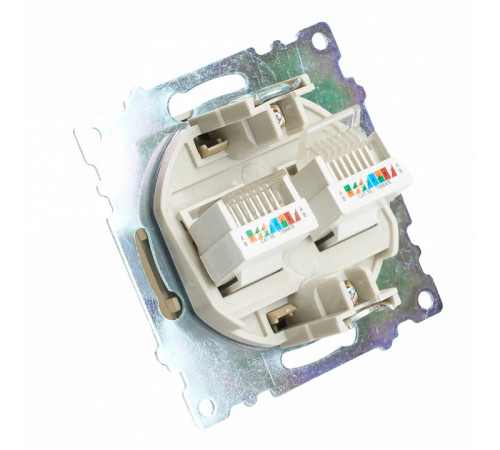 Розетка компьютерная 2-местная RJ-45 Stekker Катрин GLS00-7109-08 50009 Розетка компьютерная 2-местная RJ-45 Stekker Катрин GLS00-7109-08 50009