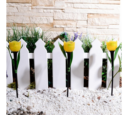 Светильник на солнечных батареях (UL-00004277) Uniel Promo USL-C-452/PT305 Yellow Tulip