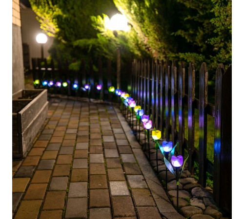 Светильник на солнечных батареях (UL-00004278) Uniel Promo USL-C-453/PT305 Purple Tulip