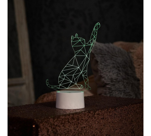 Фигурка светодиодная «Кошка» Uniel (UL-00007419) ULI-M501 RGB/3AAA Catty/White Фигурка светодиодная «Кошка» Uniel (UL-00007419) ULI-M501 RGB/3AAA Catty/White