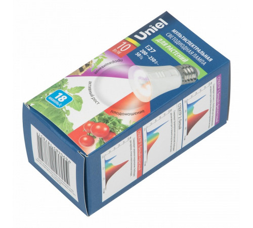 Лампа для растений Uniel LED-A60-10W/SPM3/E27/CL PLP35WH MULTIPLANT UL-00011438 Лампа для растений Uniel LED-A60-10W/SPM3/E27/CL PLP35WH MULTIPLANT UL-00011438