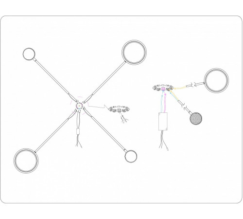 Люстра на штанге Ambrella Light Comfort LineTech FL51631 Люстра на штанге Ambrella Light Comfort LineTech FL51631