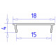 Алюминиевый накладной профиль Ambrella Light Alum Profile GP1600BK