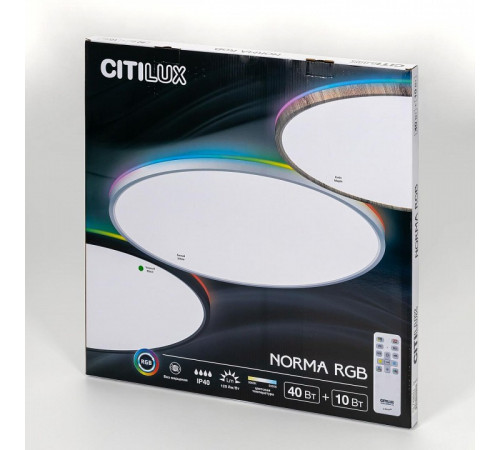 Потолочный светильник Citilux Norma LED RGB CL749501 Потолочный светильник Citilux Norma LED RGB CL749501