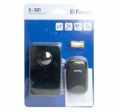 Звонок дверной беспроводной Feron E-381 48921