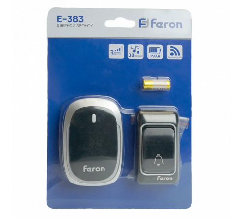 Звонок дверной беспроводной Feron E-383 48924 Звонок дверной беспроводной Feron E-383 48924