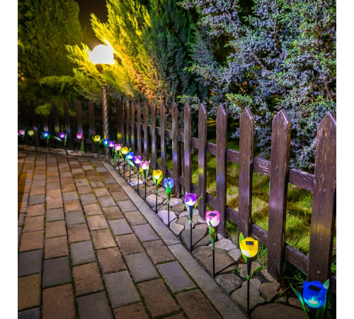 Светильник на солнечных батареях (UL-00004278) Uniel Promo USL-C-453/PT305 Purple Tulip