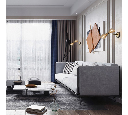Бра Arte Milano Neapolis 276708/2B BK/GD