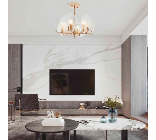 Люстра на штанге Arte Milano Sorrento 370409/6/390 GD Люстра на штанге Arte Milano Sorrento 370409/6/390 GD