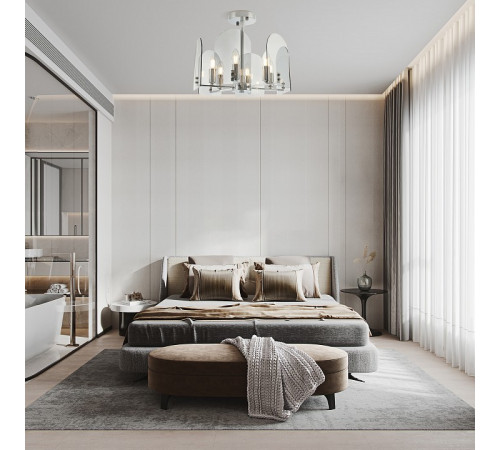 Люстра на штанге Arte Milano Sorrento 377309/6/390 CR Люстра на штанге Arte Milano Sorrento 377309/6/390 CR