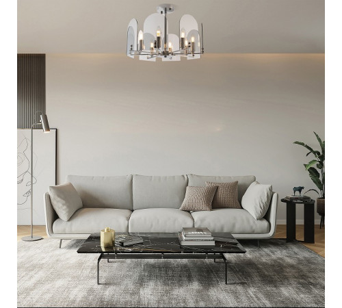 Люстра на штанге Arte Milano Sorrento 377309/8/480 CR Люстра на штанге Arte Milano Sorrento 377309/8/480 CR