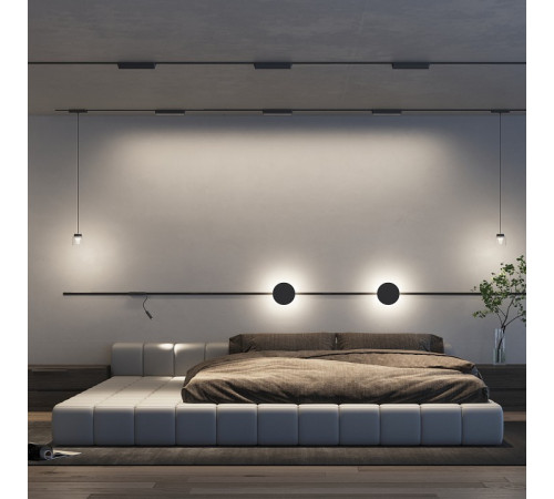 Трековый магнитный однофазный светильник Denkirs Air linear DK5300-BK Трековый магнитный однофазный светильник Denkirs Air linear DK5300-BK