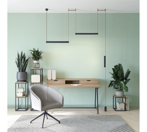 Трековый однофазный светильник Denkirs Belty Linear DK5575-BK Трековый однофазный светильник Denkirs Belty Linear DK5575-BK
