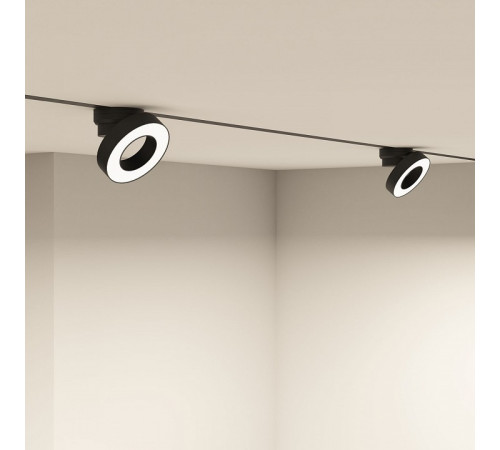 Трековый однофазный светильник Denkirs Smart Linear DK8027-BK