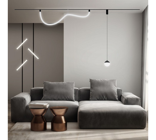 Трековый однофазный светильник Denkirs Smart Moon DK8056-BK Трековый однофазный светильник Denkirs Smart Moon DK8056-BK