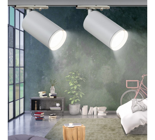 Трековый светильник ЭРА TR39-GU10 WH Б0053309 Трековый светильник ЭРА TR39-GU10 WH Б0053309