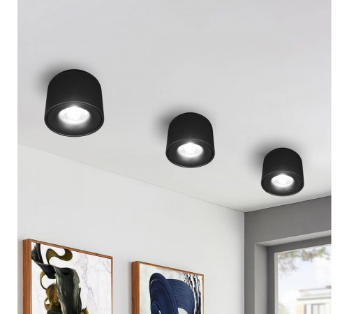 Накладной светильник Loft IT Tictac 10219 Black 4000K Накладной светильник Loft IT Tictac 10219 Black 4000K