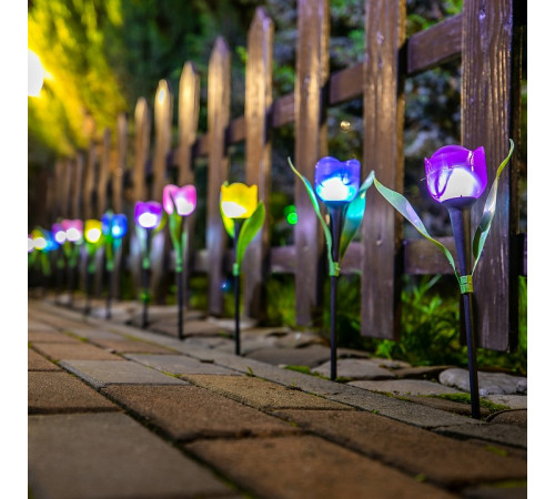 Светильник на солнечных батареях (UL-00004278) Uniel Promo USL-C-453/PT305 Purple Tulip
